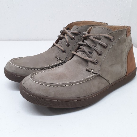 Sebago Ryde Suede Nubuck Leather Lace Up Chukka Boots Mens 9 M Gray Sage w/  Tan main image 16